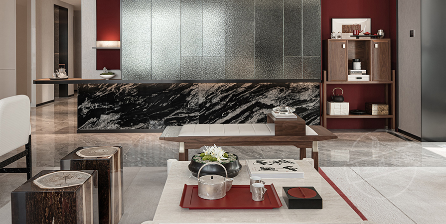 大都會天匯尚苑236㎡輕奢風格三居室裝修案例