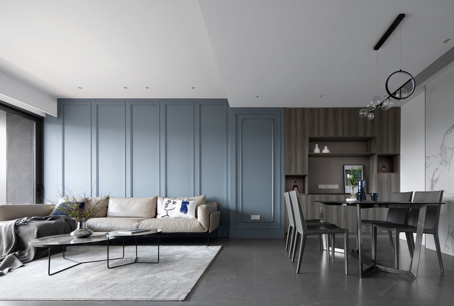 時代奧城91㎡現(xiàn)代風(fēng)格一居室裝修案例