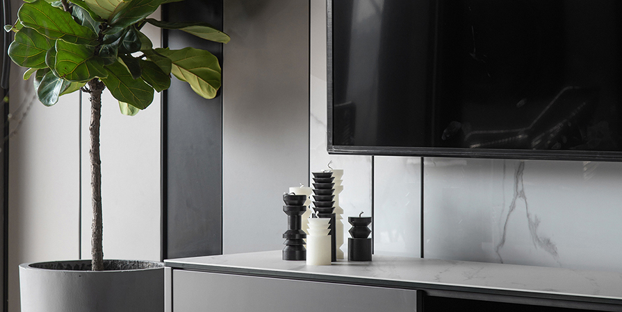 時(shí)代奧城91㎡現(xiàn)代風(fēng)格一居室裝修案例