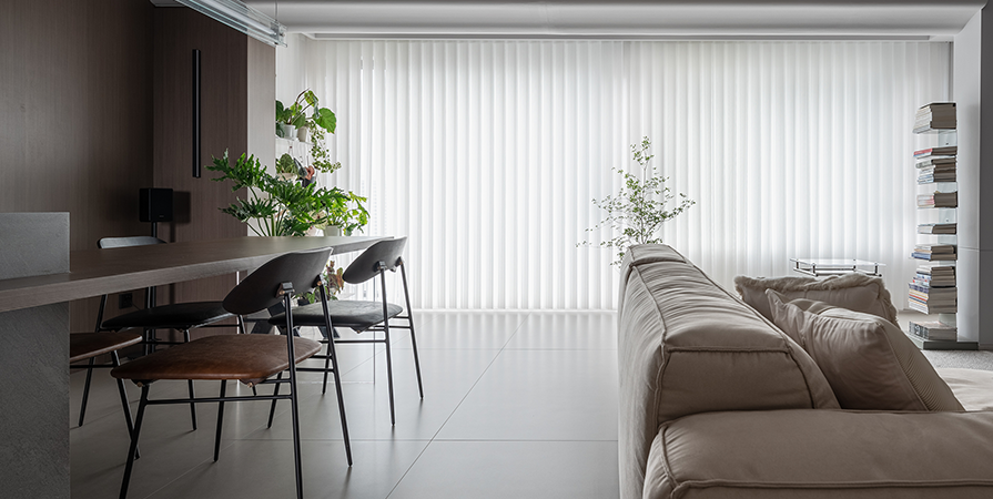 未來城茗雅苑125㎡極簡風格三居室裝修案例