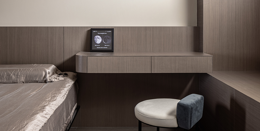 未來城茗雅苑125㎡極簡風格三居室裝修案例