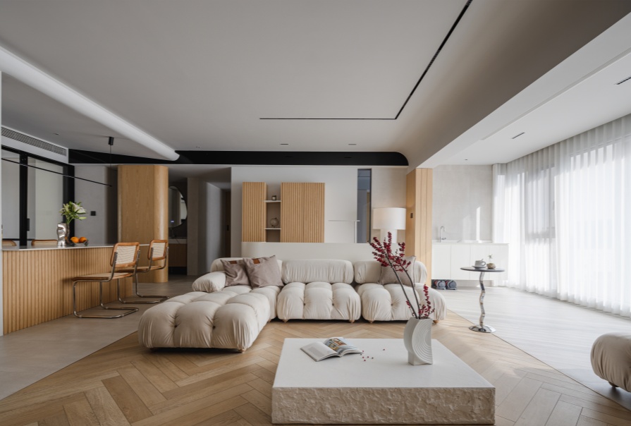 時代之城139㎡原木風(fēng)格三居室裝修案例