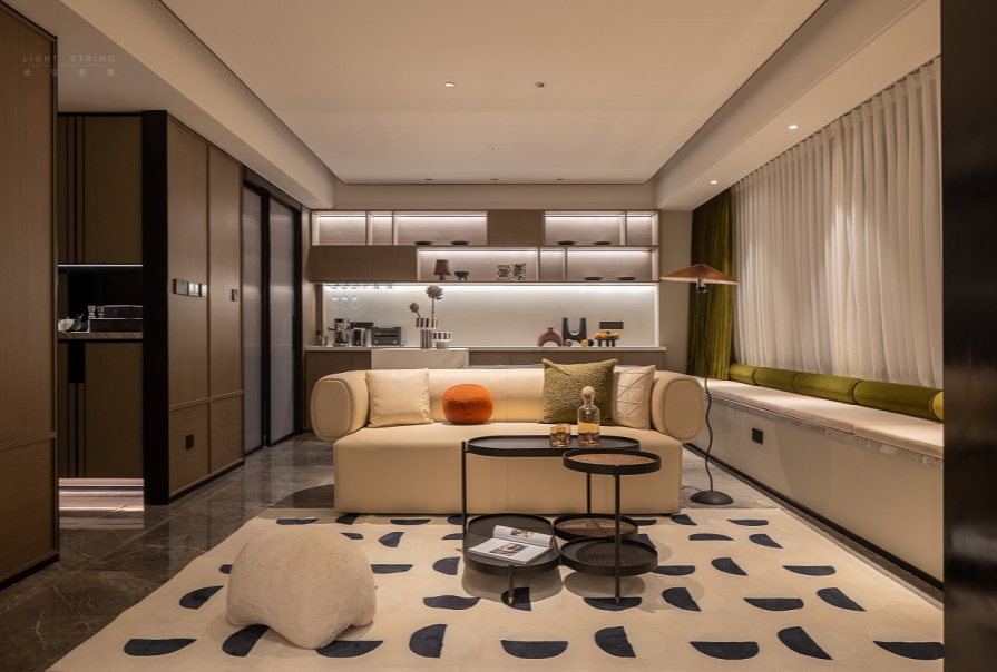 城東春曉126㎡混搭風(fēng)格三居室裝修案例