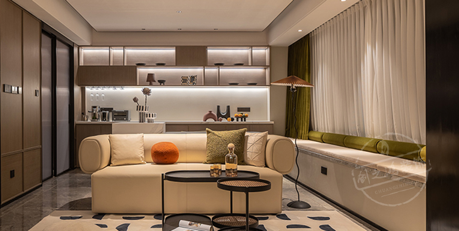 城東春曉126㎡混搭風(fēng)格三居室裝修案例