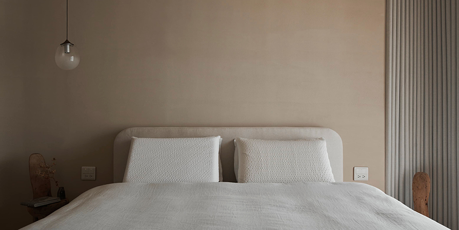 城東春曉88㎡侘寂風格三居室裝修案例