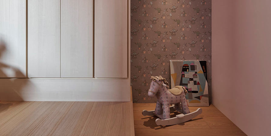 城東春曉88㎡侘寂風格三居室裝修案例