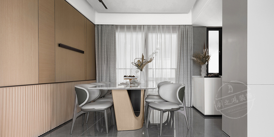 金地萬悅城127㎡現(xiàn)代風(fēng)格三居室裝修案例