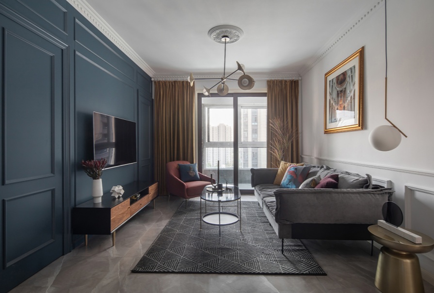 愛情繽紛里89㎡混搭風格小戶型裝修案例