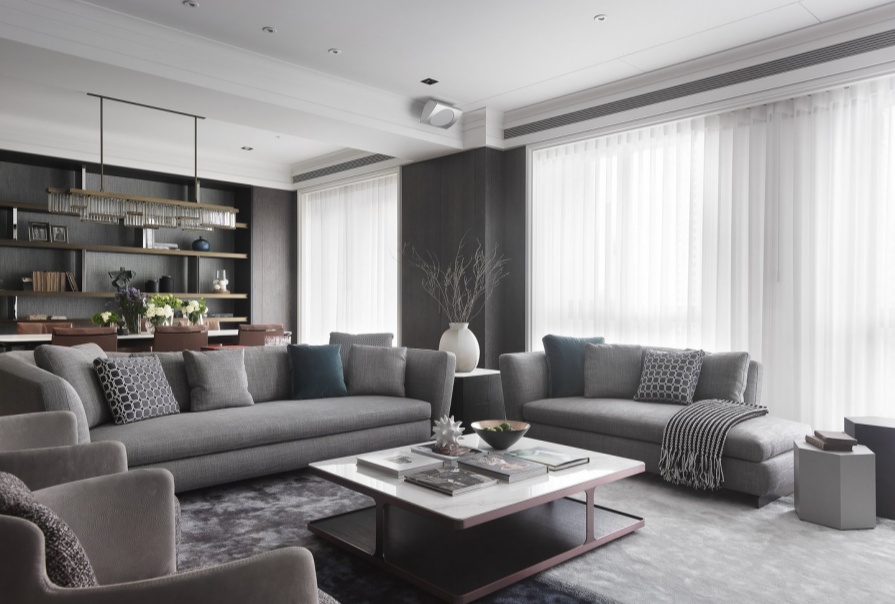 津南新城167㎡現(xiàn)代風格三居室裝修案例