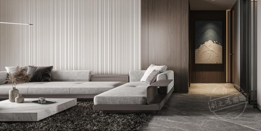 綠城·曉月晴川132㎡現(xiàn)代風(fēng)格三居室裝修案例