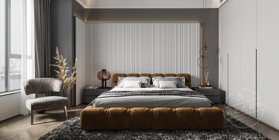 綠城·曉月晴川132㎡現(xiàn)代風(fēng)格三居室裝修案例