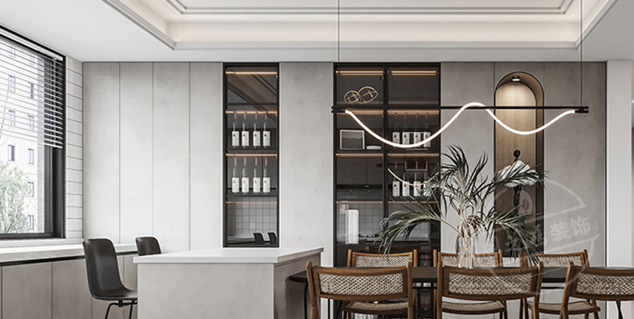 花語尚東93㎡奶油風(fēng)格三居室裝修案例