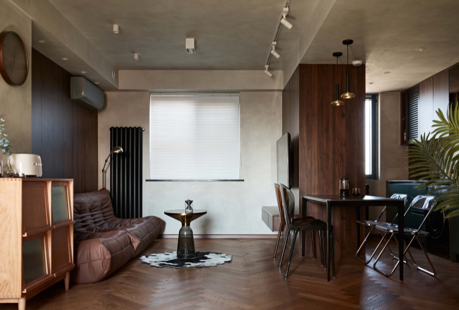 華慶里95㎡侘寂風格兩居室裝修案例