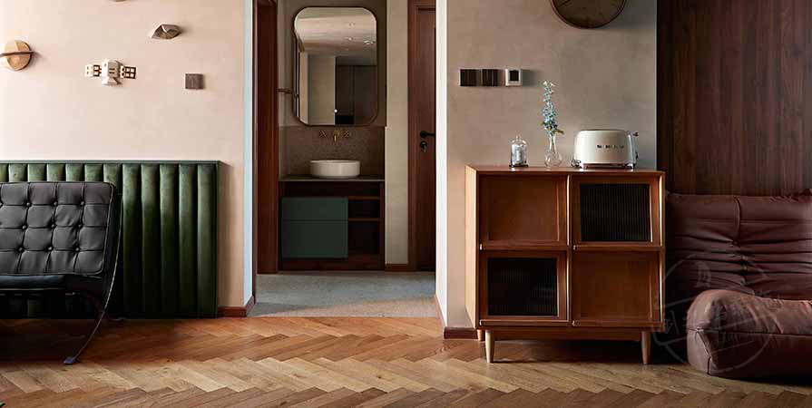 華慶里95㎡侘寂風格兩居室裝修案例