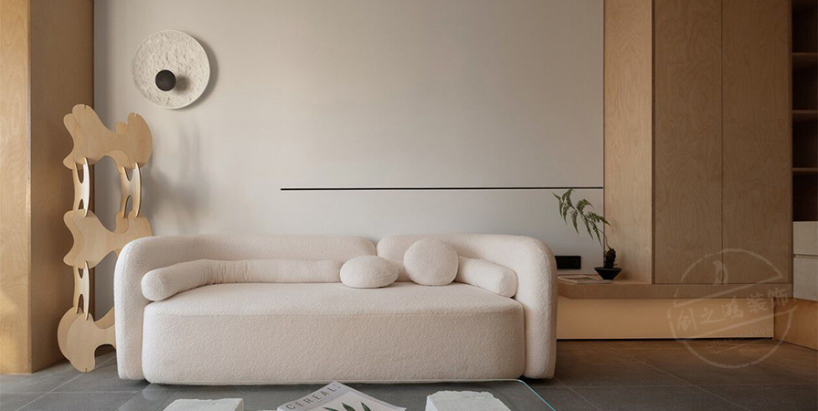 寶龍灣家園101㎡原木極簡風格兩居室裝修案例