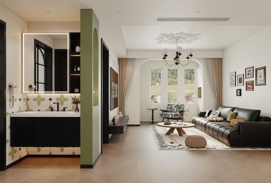 金域華府95㎡法式風格三居室原創(chuàng)案例