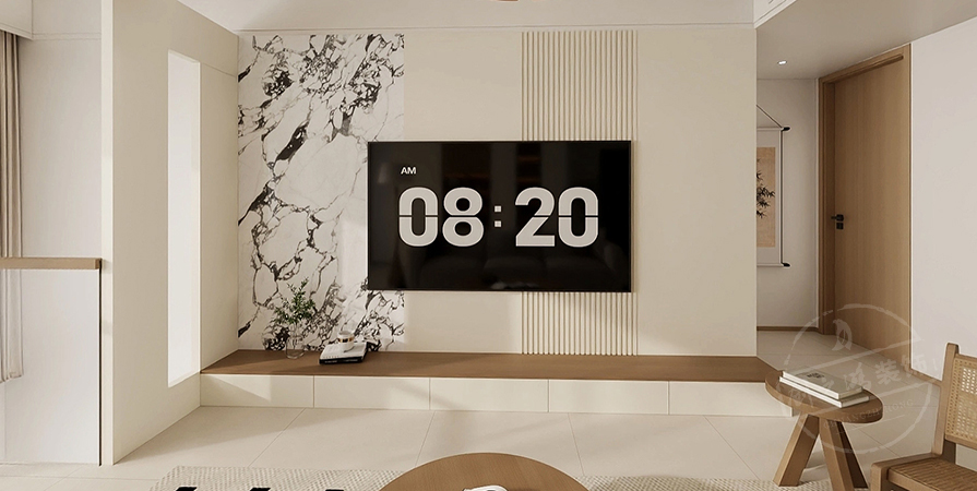 金地·青云玖璋128㎡原木風(fēng)格三居室原創(chuàng)案例