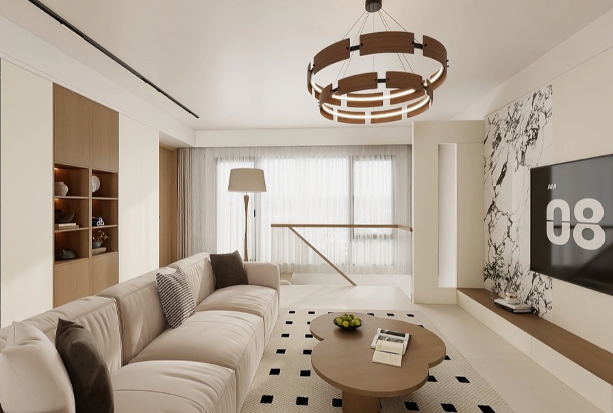 金地·青云玖璋128㎡原木風(fēng)格三居室原創(chuàng)案例