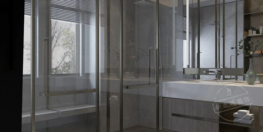 建投譽(yù)山院109㎡意式輕奢風(fēng)格三居室裝修案例