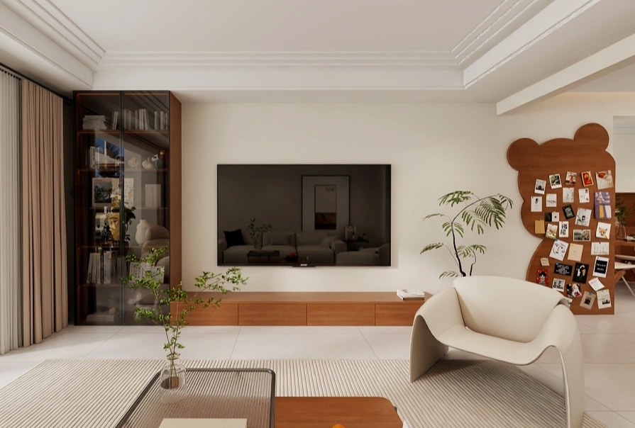 長瀛御龍灣156㎡奶油風(fēng)格復(fù)式原創(chuàng)案例