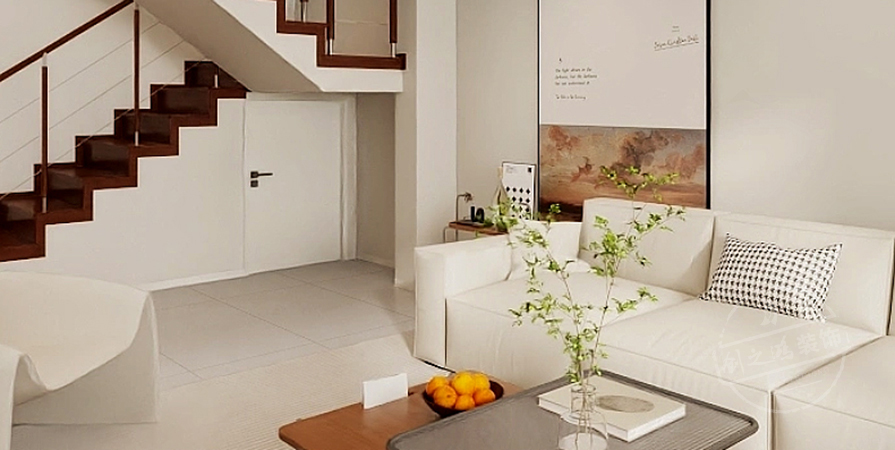 長瀛御龍灣156㎡奶油風(fēng)格復(fù)式原創(chuàng)案例