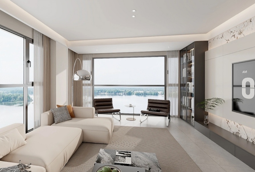 金輝江山銘著143㎡現(xiàn)代風(fēng)格三居室原創(chuàng)案例