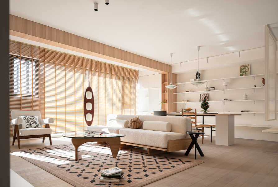 城東春曉116㎡原木風格三居室裝修案例