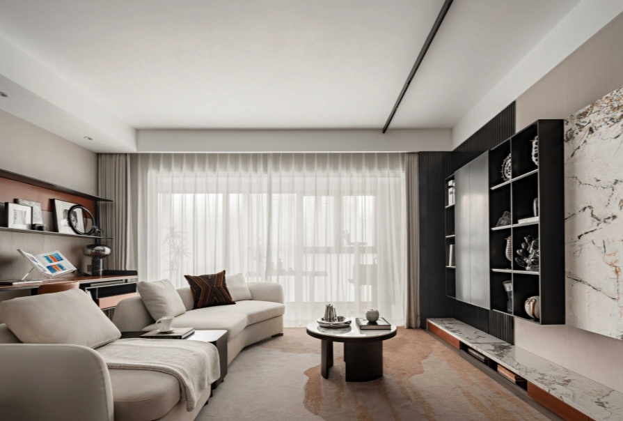 遠洋未來城83㎡現(xiàn)代風格兩居室裝修案例