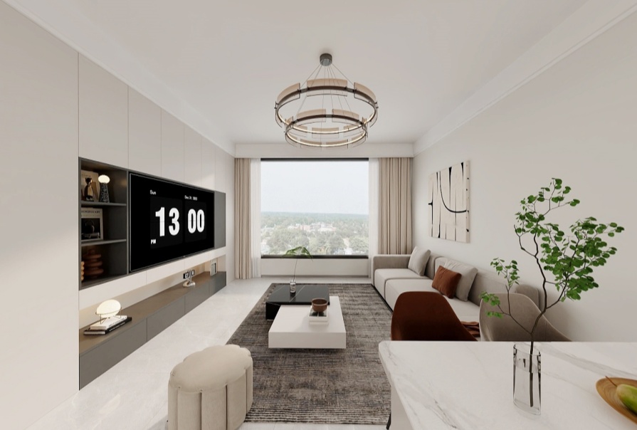 花語天宸84㎡現(xiàn)代風格三居室原創(chuàng)案例