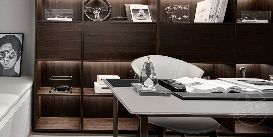 中海峰境南開143㎡輕奢風(fēng)格三居室裝修案例