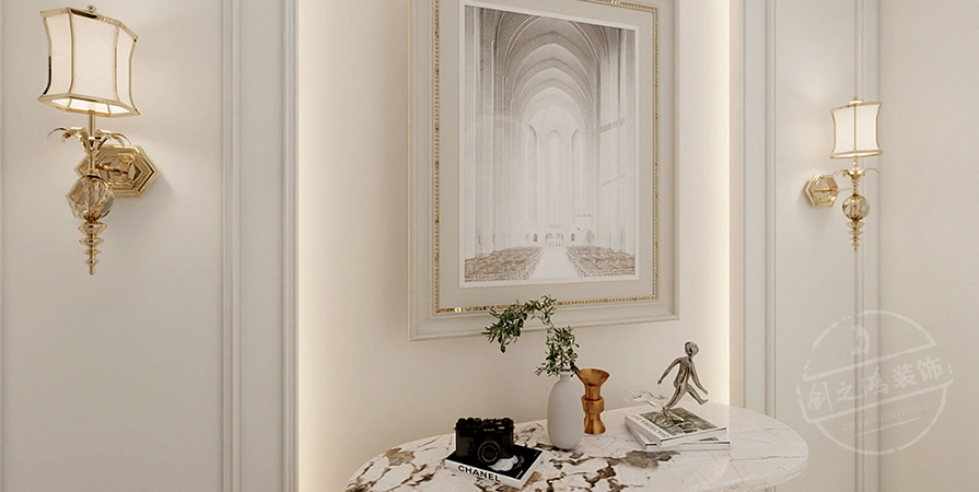 郡城家園138㎡簡(jiǎn)歐風(fēng)格三居室原創(chuàng)案例