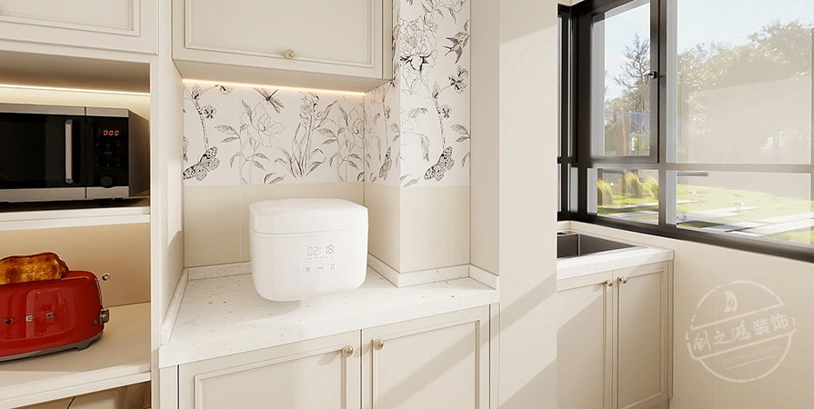 天房美域華庭98㎡奶油風格復式原創(chuàng)案例