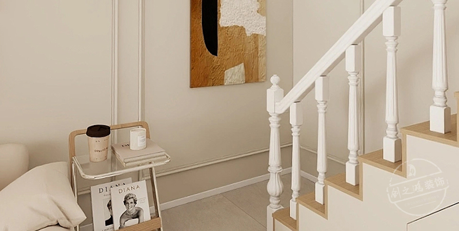 天房美域華庭98㎡奶油風格復式原創(chuàng)案例