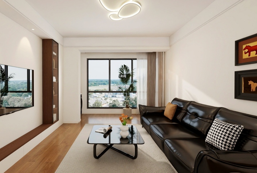 萬欣城梅園117㎡現(xiàn)代風(fēng)格三居室原創(chuàng)案例