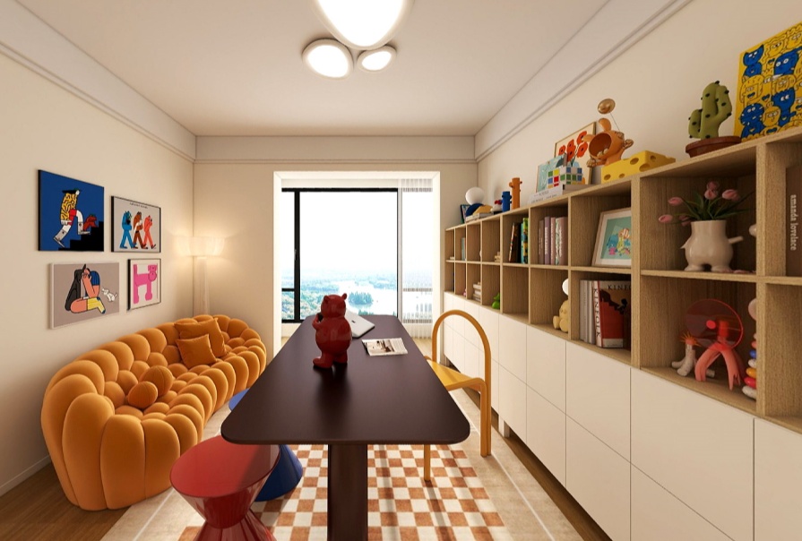 天保上城觀景107㎡混搭風(fēng)格三居室原創(chuàng)案例