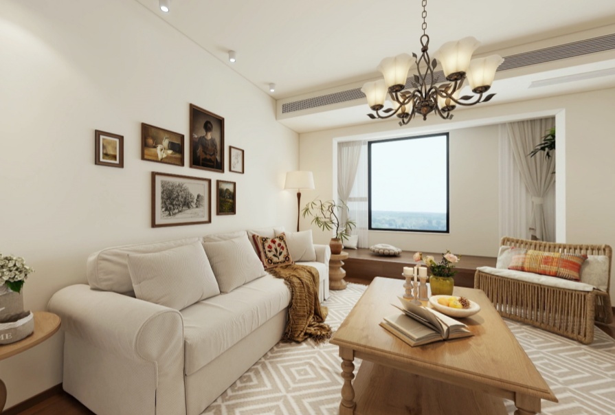 匯通大廈121㎡美式風(fēng)格兩居室原創(chuàng)案例